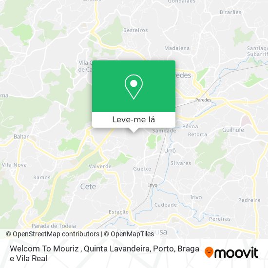 Welcom To Mouriz  , Quinta Lavandeira mapa