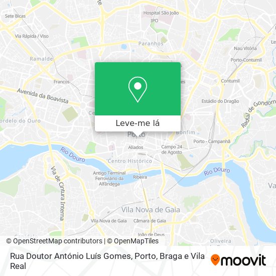 Rua Doutor António Luís Gomes mapa