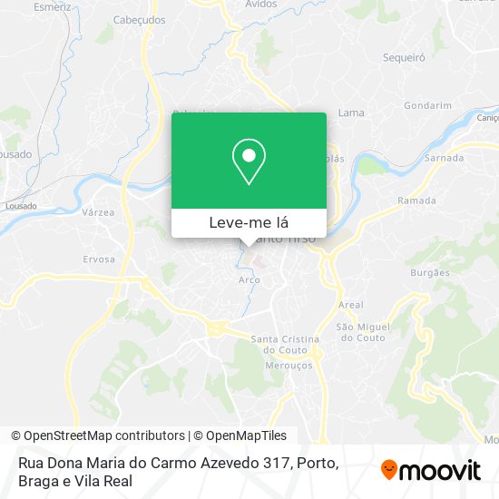 Rua Dona Maria do Carmo Azevedo 317 mapa