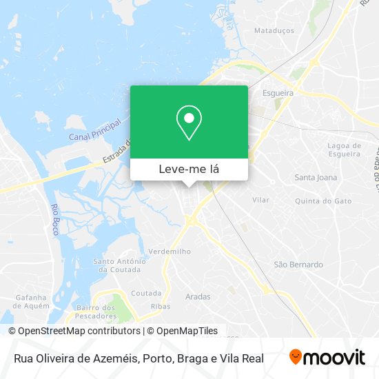 Rua Oliveira de Azeméis mapa