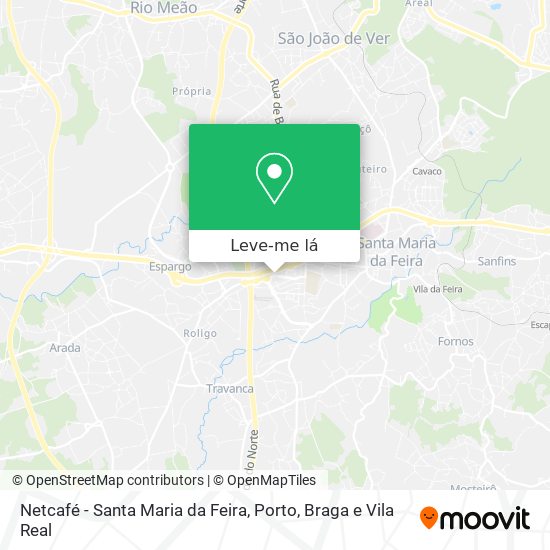 Netcafé - Santa Maria da Feira mapa