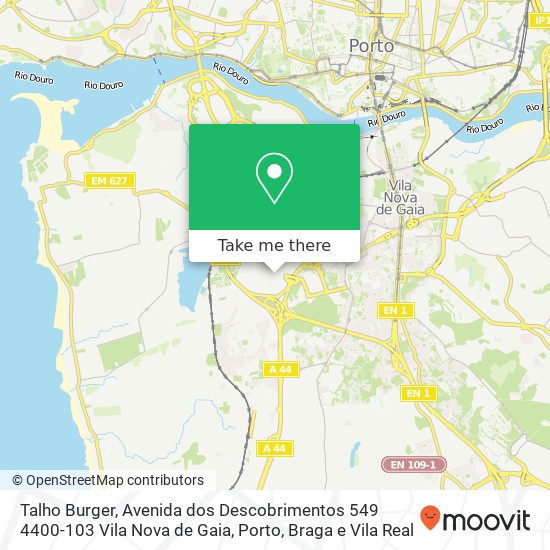 Talho Burger, Avenida dos Descobrimentos 549 4400-103 Vila Nova de Gaia mapa