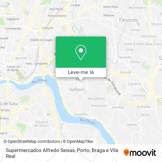 Supermercados Alfredo Seixas mapa