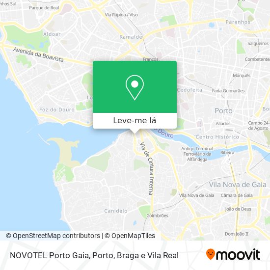 NOVOTEL Porto Gaia mapa