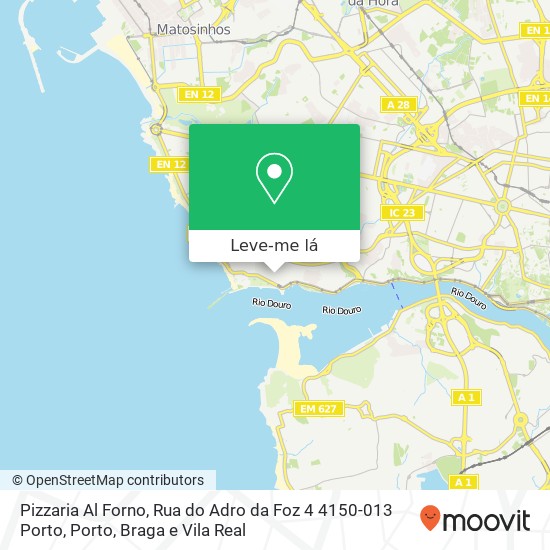 Pizzaria Al Forno, Rua do Adro da Foz 4 4150-013 Porto mapa