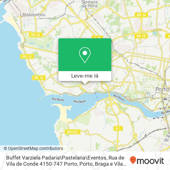 Buffet Varziela Padaria\Pastelaria\Eventos, Rua de Vila de Conde 4150-747 Porto mapa