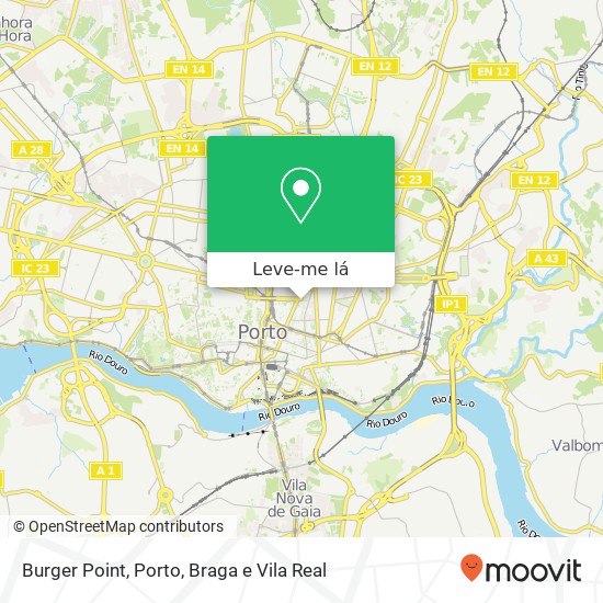 Burger Point, Rua de Santa Catarina 800 4000-446 Porto mapa