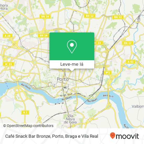 Café Snack Bar Bronze, Rua de Santa Catarina 4000-446 Porto mapa