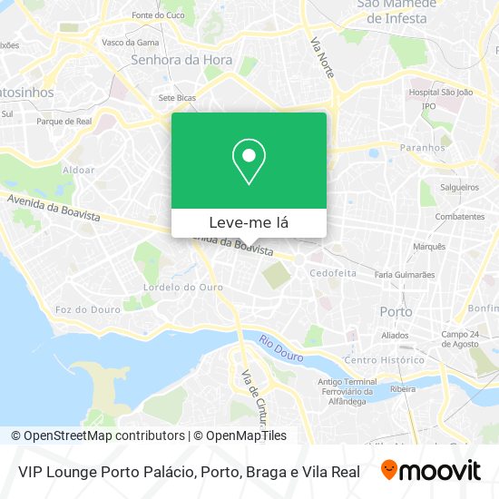 VIP Lounge Porto Palácio mapa