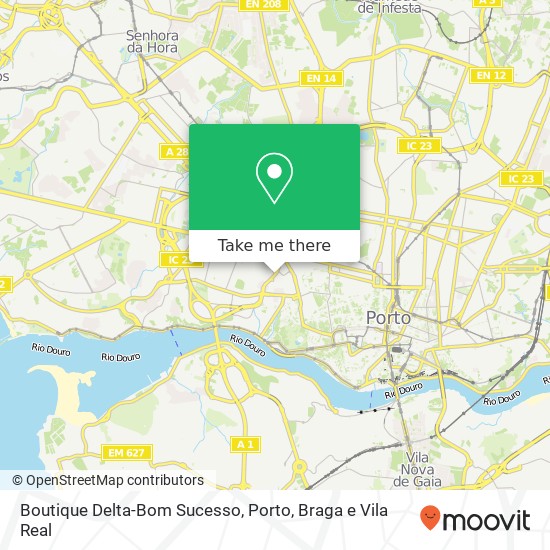 Boutique Delta-Bom Sucesso, Rua Gonçalo Sampaio 4150-365 Porto mapa