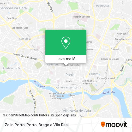 Za in Porto mapa