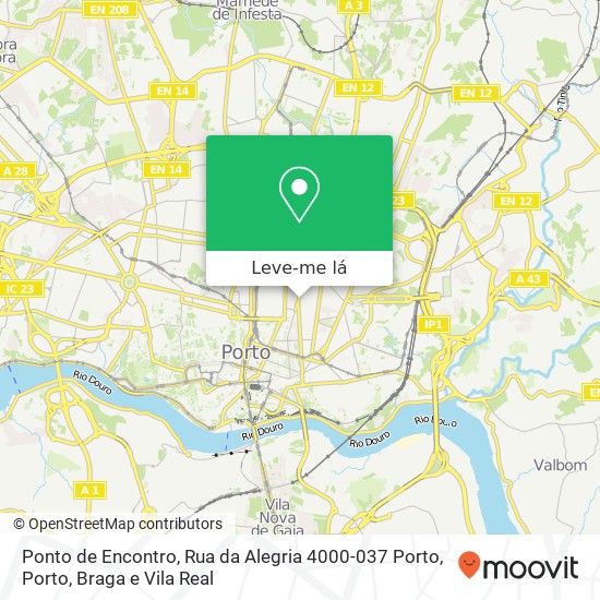 Ponto de Encontro, Rua da Alegria 4000-037 Porto mapa