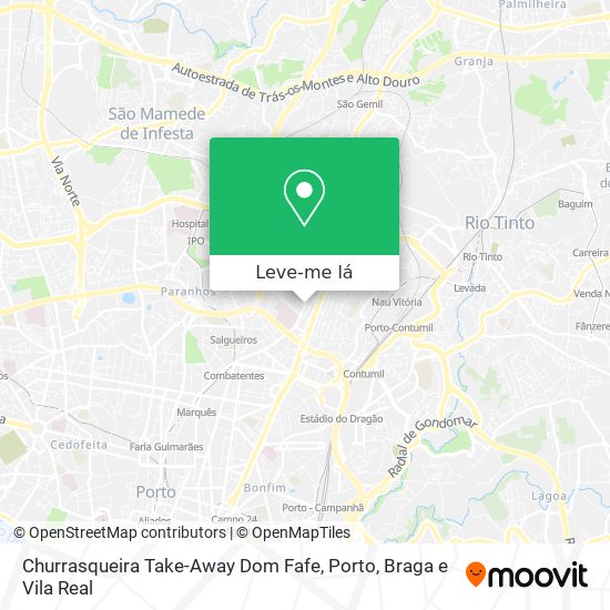 Churrasqueira Take-Away Dom Fafe mapa