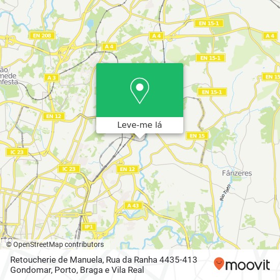 Retoucherie de Manuela, Rua da Ranha 4435-413 Gondomar mapa