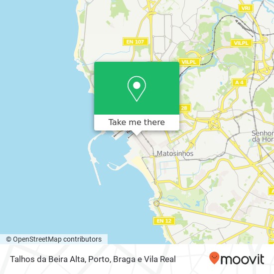 Talhos da Beira Alta, Rua Conde de São Salvador 103 4450-265 Matosinhos mapa