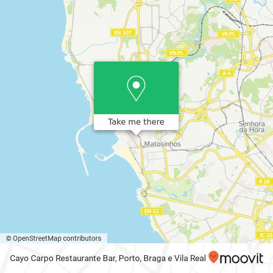 Cayo Carpo Restaurante Bar, Rua de Roberto Ivens 547 4450-254 Matosinhos mapa