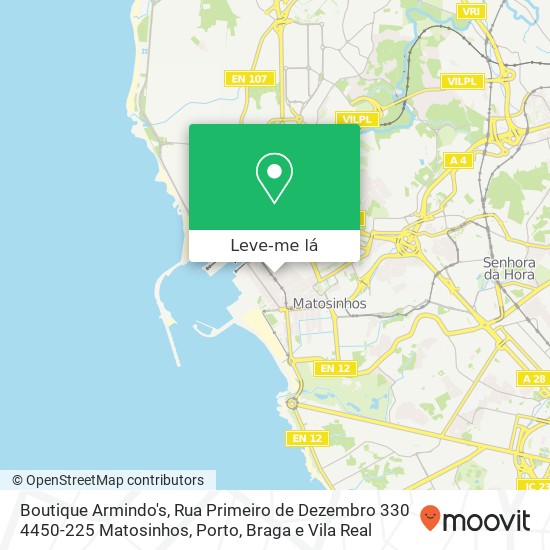 Boutique Armindo's, Rua Primeiro de Dezembro 330 4450-225 Matosinhos mapa