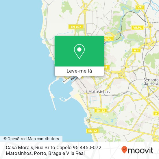 Casa Morais, Rua Brito Capelo 95 4450-072 Matosinhos mapa