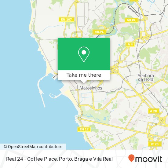 Real 24 - Coffee Place, Rua de Ló Ferreira 81 4450-176 Matosinhos mapa