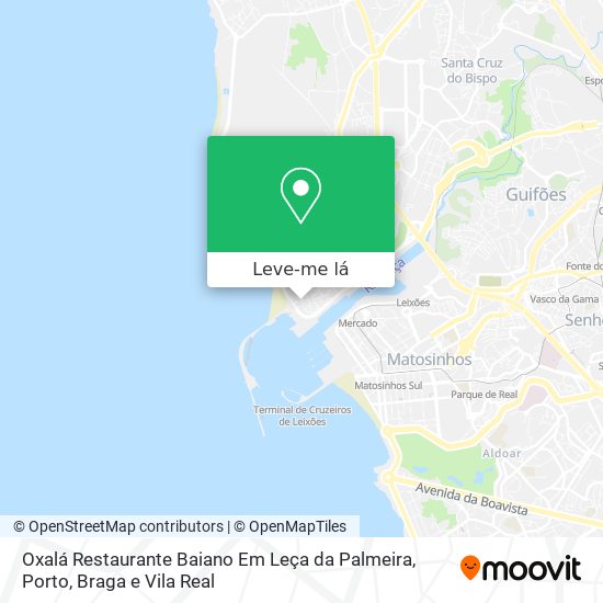 Oxalá Restaurante Baiano Em Leça da Palmeira mapa