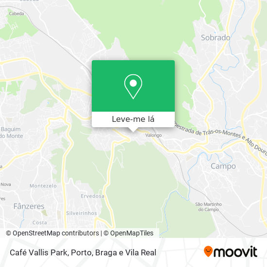 Café Vallis Park mapa