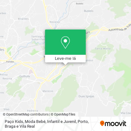 Paço Kids, Moda Bebé, Infantil e Juvenil mapa