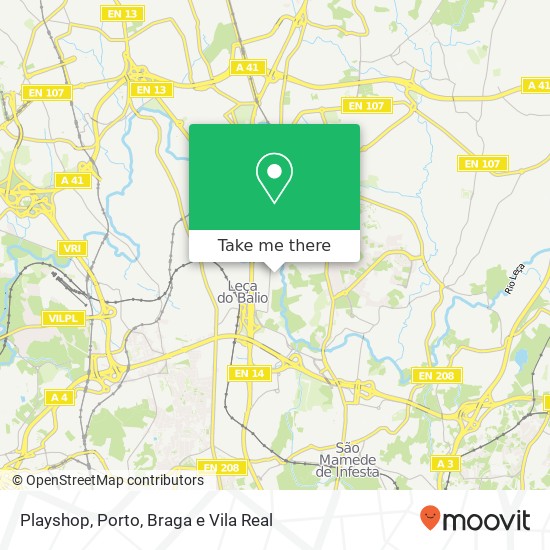 Playshop, 4465 Matosinhos mapa