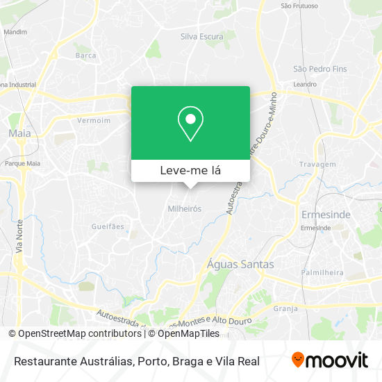 Restaurante Austrálias mapa