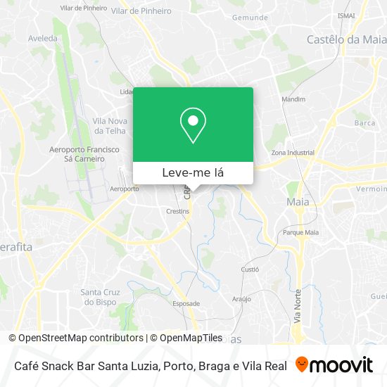 Café Snack Bar Santa Luzia mapa