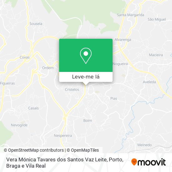 Vera Mónica Tavares dos Santos Vaz Leite mapa