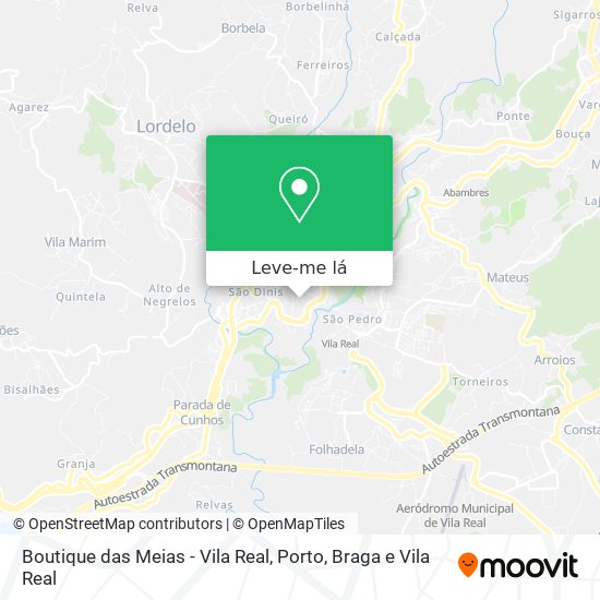 Boutique das Meias - Vila Real mapa