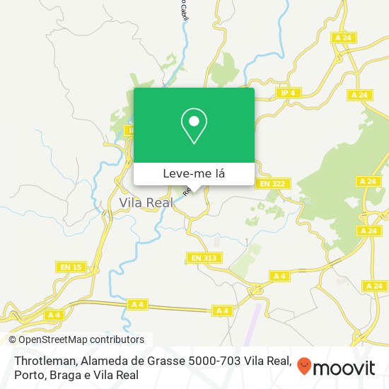 Throtleman, Alameda de Grasse 5000-703 Vila Real mapa