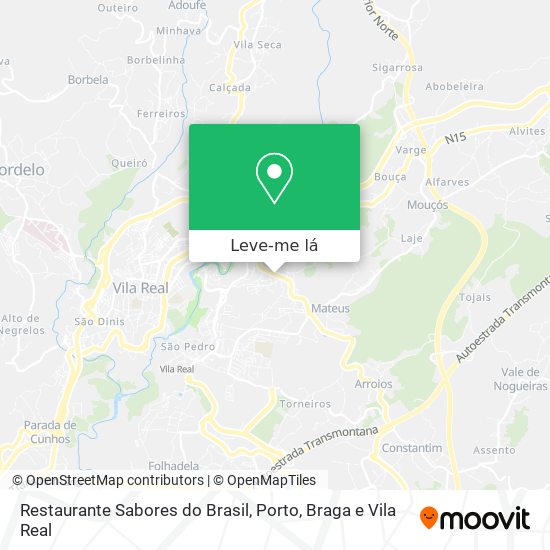 Restaurante Sabores do Brasil mapa
