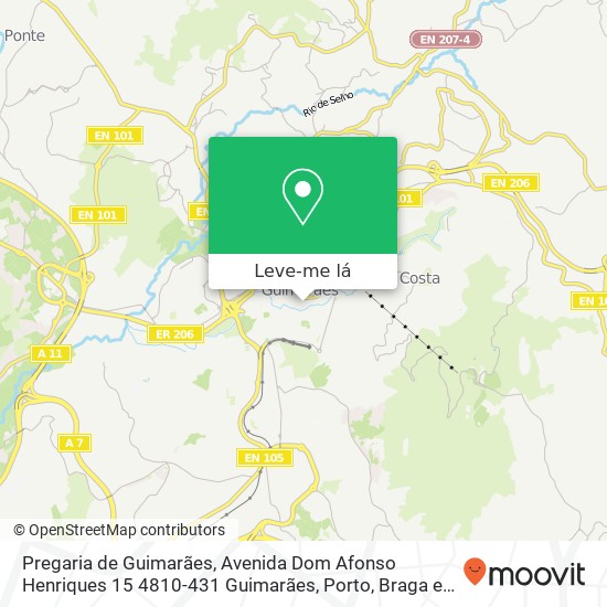 Pregaria de Guimarães, Avenida Dom Afonso Henriques 15 4810-431 Guimarães mapa