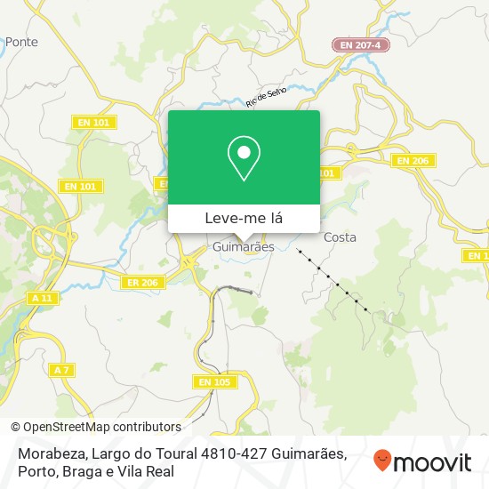 Morabeza, Largo do Toural 4810-427 Guimarães mapa