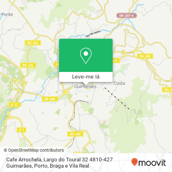 Cafe Arrochela, Largo do Toural 32 4810-427 Guimarães mapa