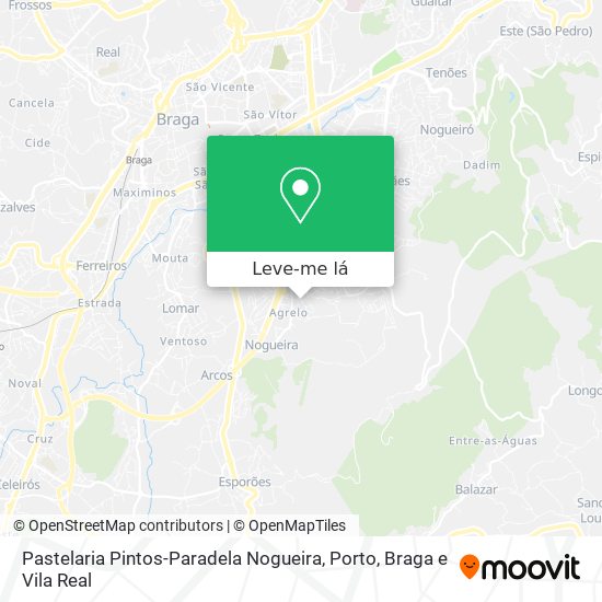 Pastelaria Pintos-Paradela Nogueira mapa