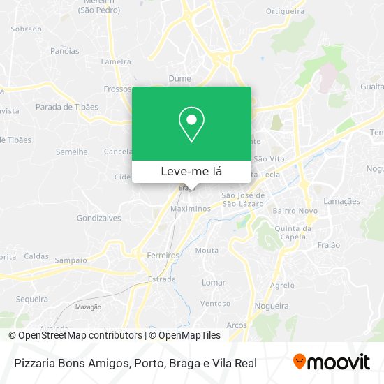 Pizzaria Bons Amigos mapa