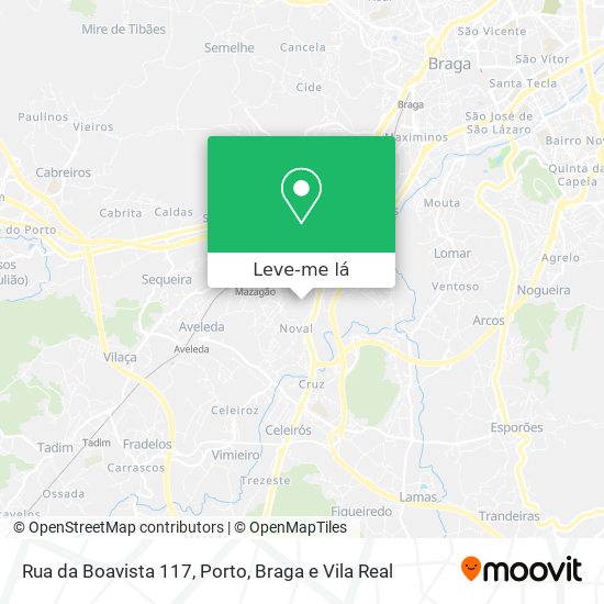 Rua da Boavista 117 mapa