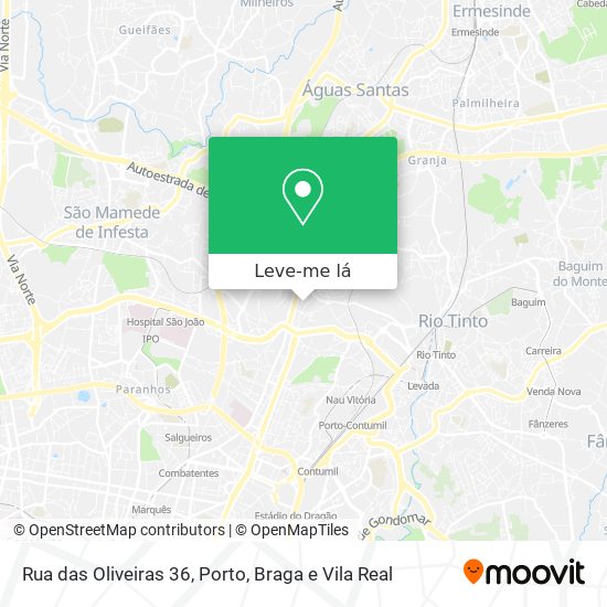 Rua das Oliveiras 36 mapa