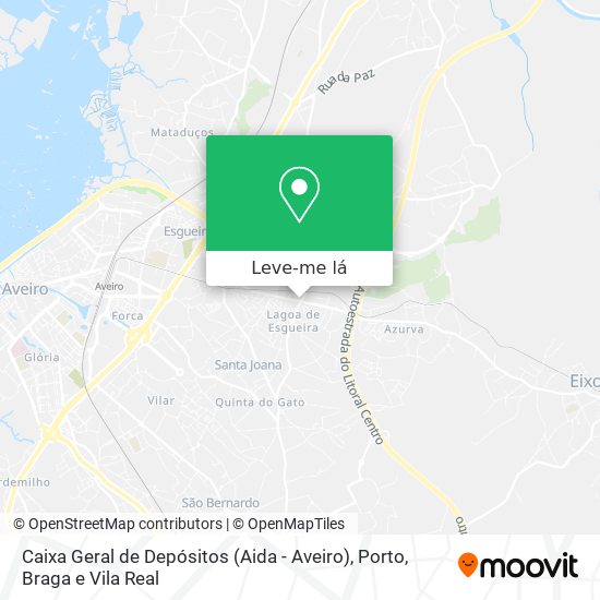 Caixa Geral de Depósitos (Aida - Aveiro) mapa