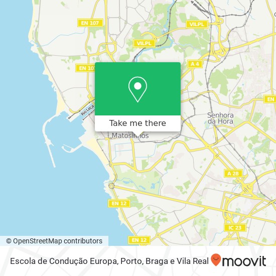 Escola de Condução Europa mapa