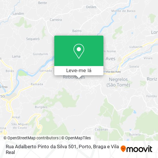 Rua Adalberto Pinto da Silva 501 mapa