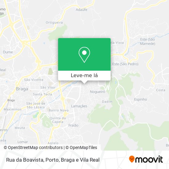 Rua da Boavista mapa
