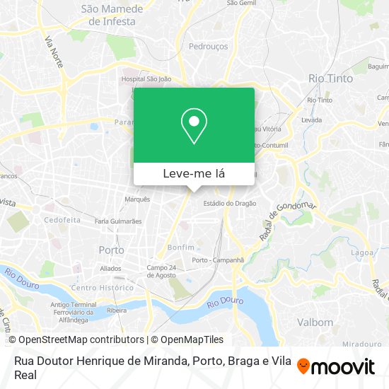 Rua Doutor Henrique de Miranda mapa