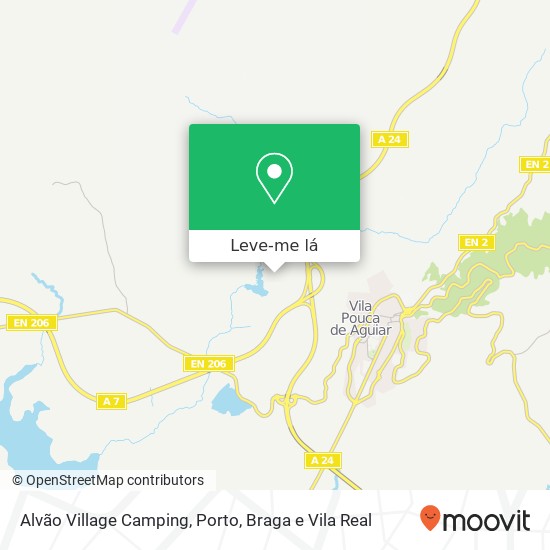 Alvão Village Camping mapa