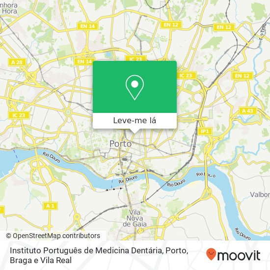 Instituto Português de Medicina Dentária mapa