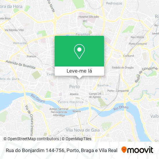 Rua do Bonjardim 144-756 mapa