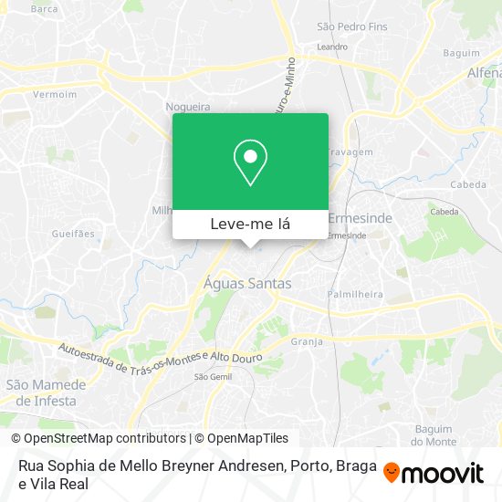 Rua Sophia de Mello Breyner Andresen mapa