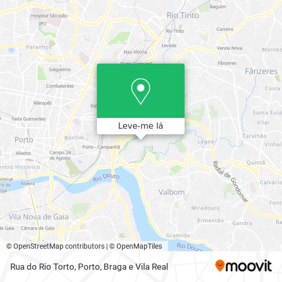 Rua do Rio Torto mapa